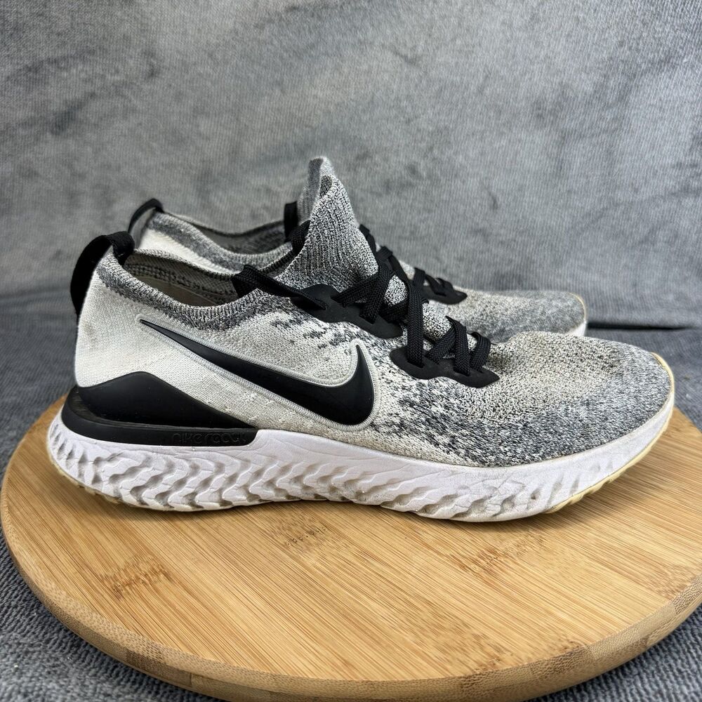 Nike Epic React Flyknit 2 Shoes Womens Size 9 Gray Knit Sneakers BQ8927-102